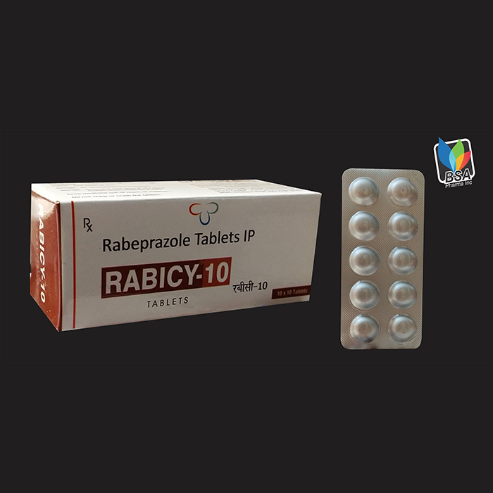 Rabicy 10 Tablet Suppliers, Exporter in Gujarat