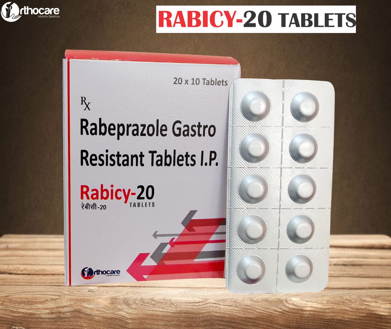Rabicy 20 Tablet Suppliers, Exporter in Dadra And Nagar Haveli And Daman And Diu